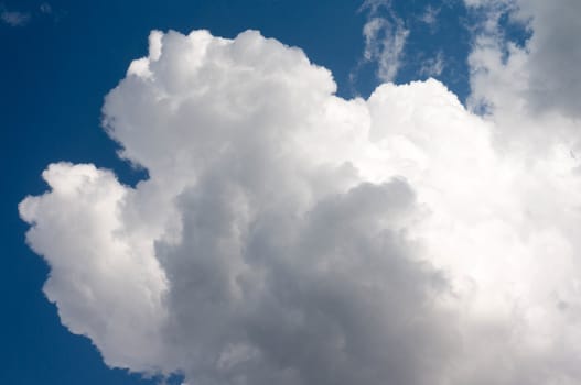 Beautiful Cumulus Cloud in the Bright Sky Background the sky and cloud concept related idea.