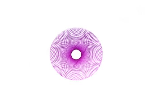 Abstract Spirograph writing designs Round symbol.