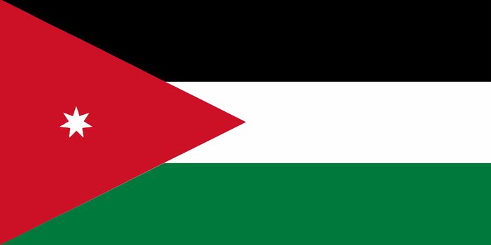 Flag of the Arab League country Jordan