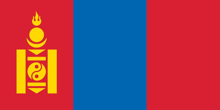 The Mongolia national flag