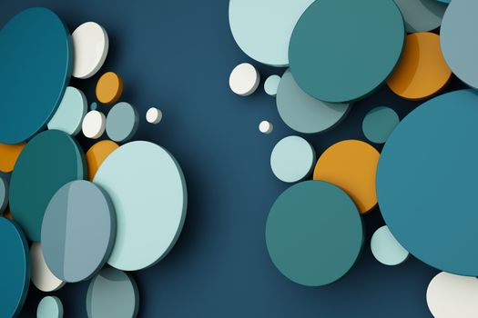 Abstract of color circle background.