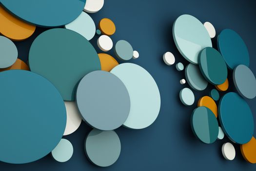 Abstract of color circle background.