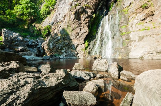 Khlong Lan waterfall of natural park, Thailand