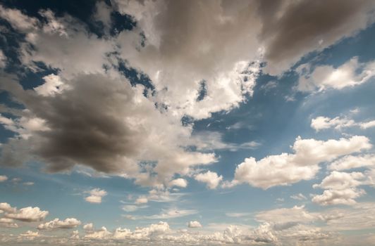 sky with dark clouds