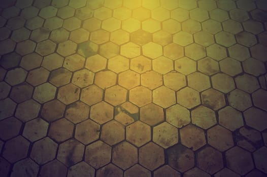 pattern of clay brick floor background