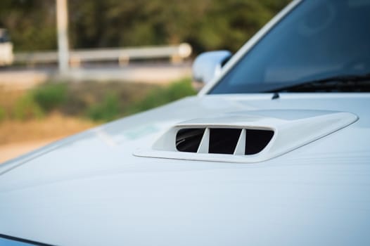 Hood Scoops for car closeup