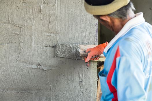 plasterer man and his job