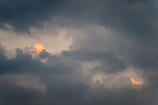 sunlight effect and cloudy sky