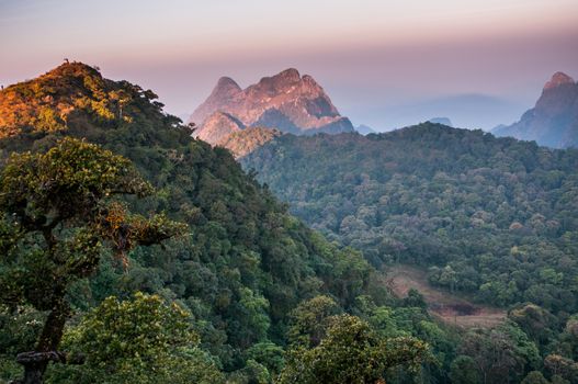 Mountain of Doi Luang Chiang Dao natural park Landscape