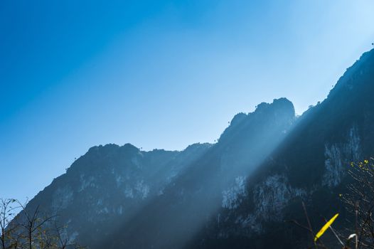 Mountain of Doi Luang Chiang Dao natural park Landscape, Chiang Mai, Thailand.