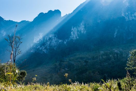 Mountain of Doi Luang Chiang Dao natural park Landscape, Chiang Mai, Thailand.