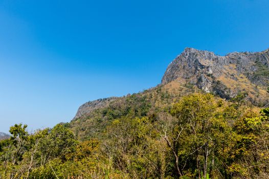 Mountain of Doi Luang Chiang Dao natural park Landscape, Chiang Mai, Thailand.