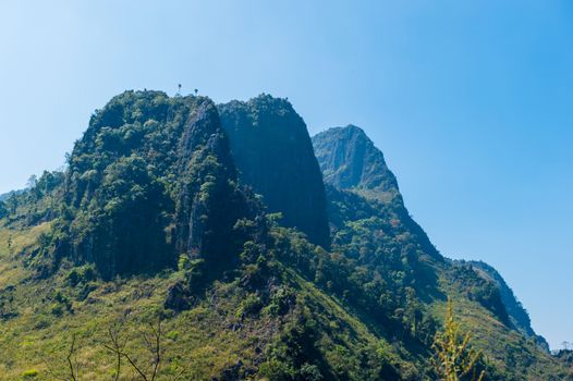 Mountain of Doi Luang Chiang Dao natural park Landscape, Chiang Mai, Thailand.