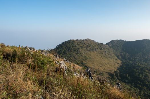 Doi Luang Chiang Dao Mountain Landscape, Chiang Mai, Thailand.