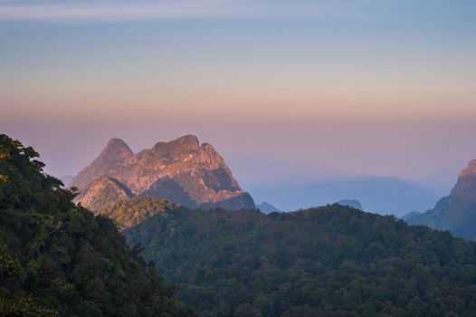 Doi Luang Chiang Dao Mountain Landscape, Chiang Mai, Thailand.