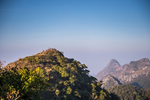 Doi Luang Chiang Dao Mountain Landscape, Chiang Mai, Thailand.