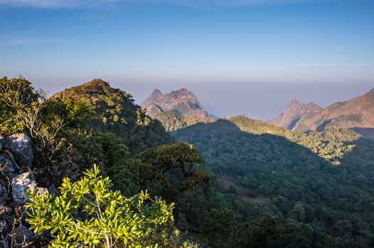 Doi Luang Chiang Dao Mountain Landscape, Chiang Mai, Thailand.