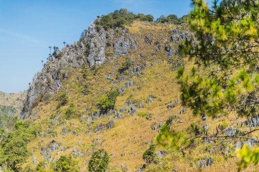 Doi Luang Chiang Dao Mountain Landscape, Chiang Mai, Thailand.