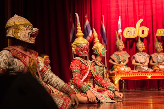 Khon, traditional dance drama art from Thailand
