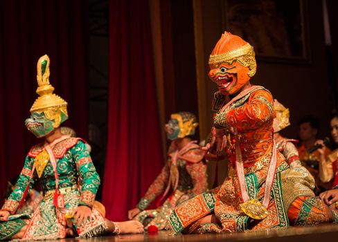 Khon, traditional dance drama art from Thailand