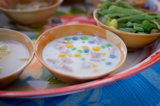 Closeup of asian sweet food