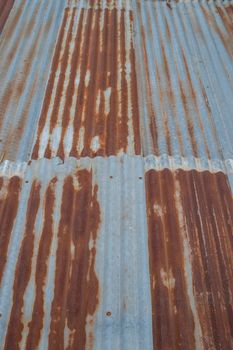 Grunge of zinc roof sheet background