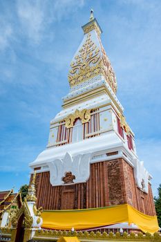 Phra That Phanom Pagoda in Temple Laotian Style of Chedi, Nakhon Phanom, Thailand.