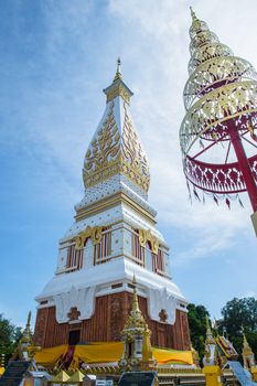 Phra That Phanom Pagoda in Temple Laotian Style of Chedi, Nakhon Phanom, Thailand.