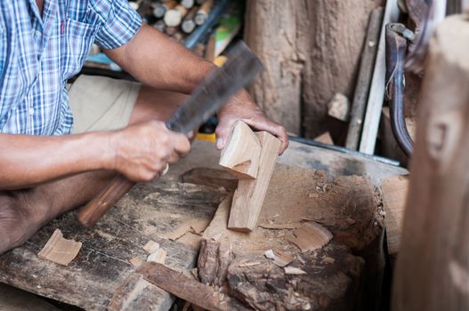 carpenter man made of wood job