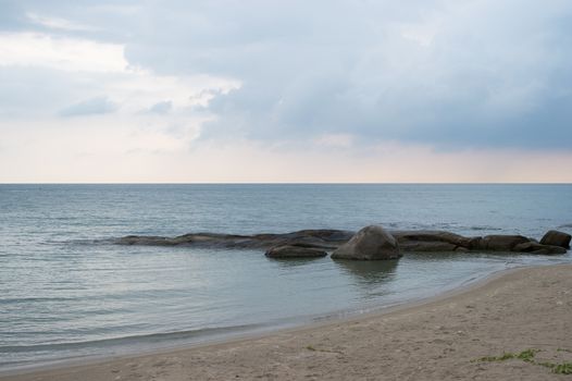 Beach and sea landscape, rayong province, Thailand