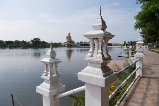 white sculpture fence design