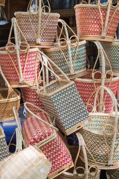closeup of basketwork design