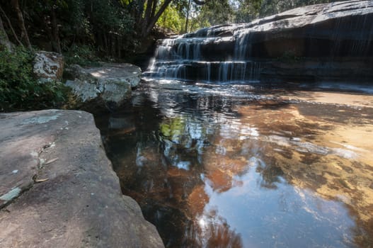 Landscape of waterfall in Phu Kradueng National Park, Thailand