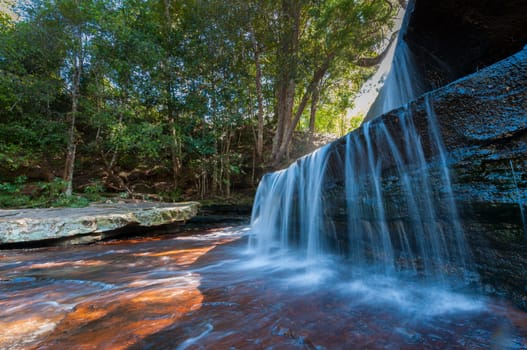 Landscape of waterfall in Phu Kradueng National Park, Thailand