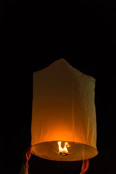 Closeup of lanterns for Yee Peng Festival