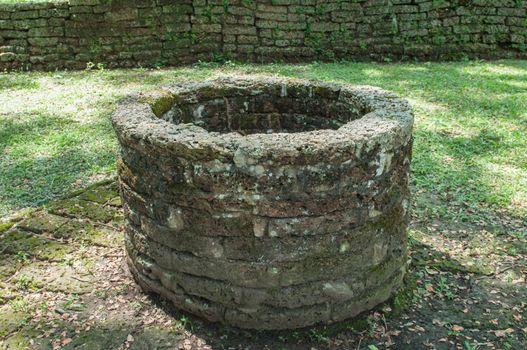 Closeup of grunge artesian well