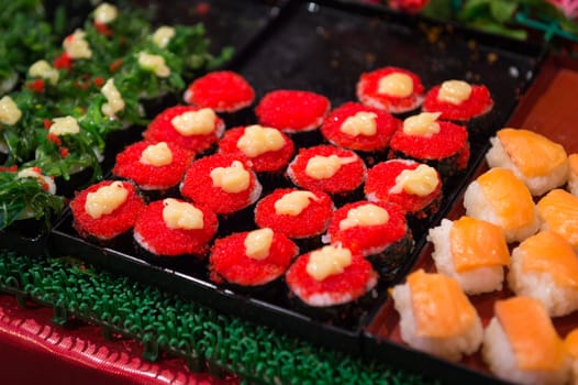 Japanese food style of sushi