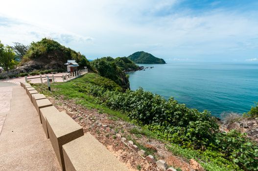 Landscape of ocean with Nang Phaya hill scenic point