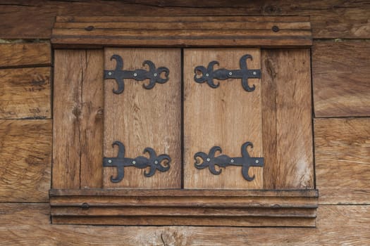 Old Brown Wood Window