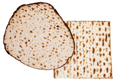 Isolated Round and Square Matzah Shmura Saved Jewish Pesach Tradition