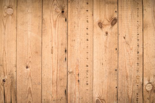 Closeup of pine wood plank background