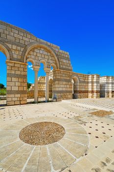 Ruins of the Great Basilica in Pliska, Bulgaria