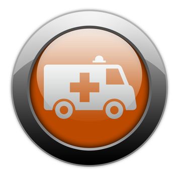Icon, Button, Pictogram with Ambulance symbol