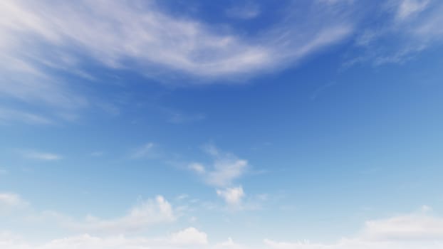 Cloudy blue sky abstract background, blue sky background with tiny clouds, 3d rendering

