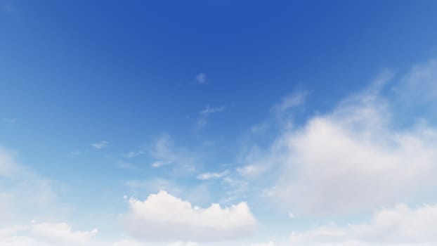 Cloudy blue sky abstract background, blue sky background with tiny clouds, 3d rendering

