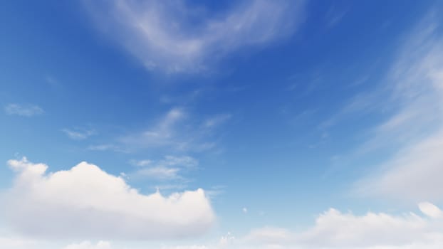 Cloudy blue sky abstract background, blue sky background with tiny clouds, 3d rendering

