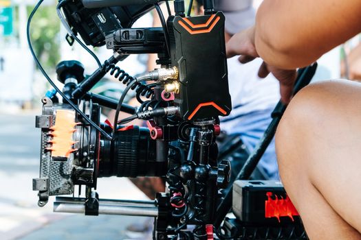 Film Crew. Behind the scenes
