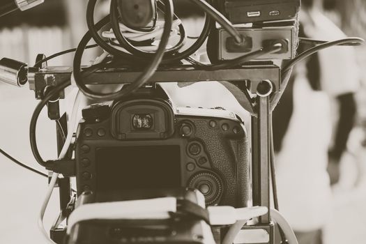 Film Crew. Behind the scenes