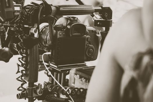 Film Crew. Behind the scenes