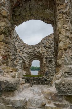 Koknese castle ruins. Latvian medieval castles. Archaeological monument of national importance. The medieval castle of Koknese was a stone castle built in the medieval castle mound in Koknese, on the bank of the Daugava. Built shortly after 1209.